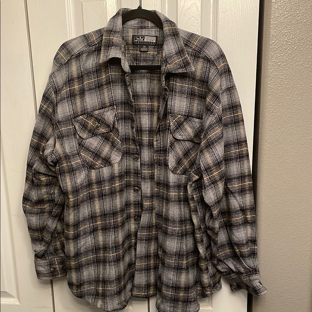 Canyon Guide Outfitters Plaid Flannel Shirt XXL